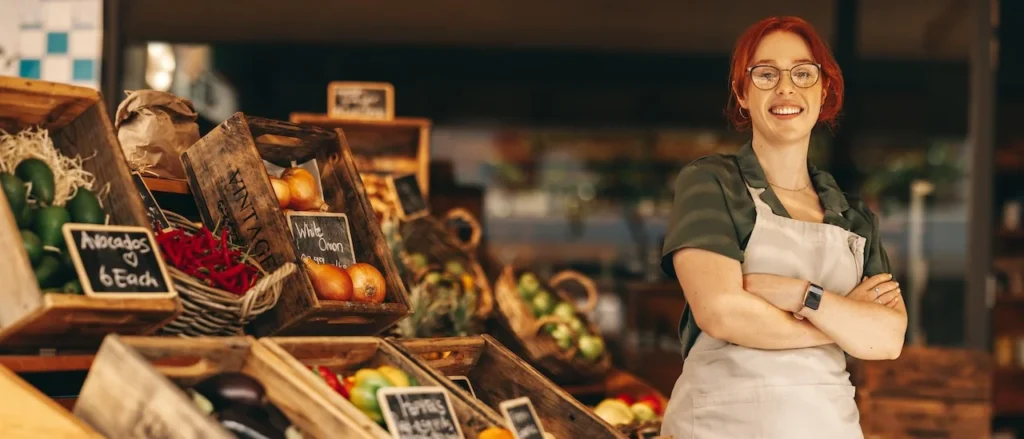 Happy client grocer